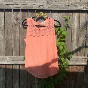 Orange short sleeved shirt